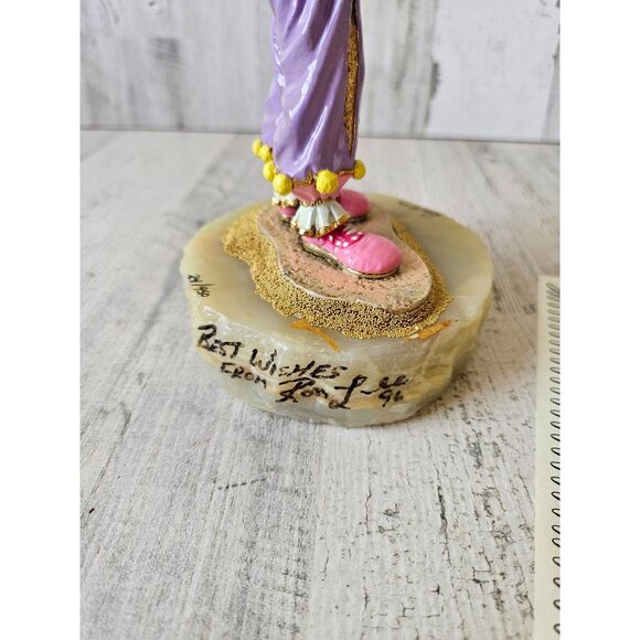 Ron Lee Bunches clown balloons pastel large gold 1996 vintage limited statue fig - Picture 8 of 11